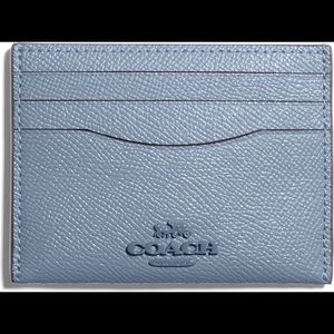 COACH Crossgrain Flat Card Case Wallet